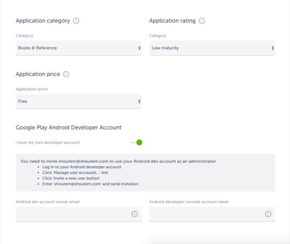 android app publishing