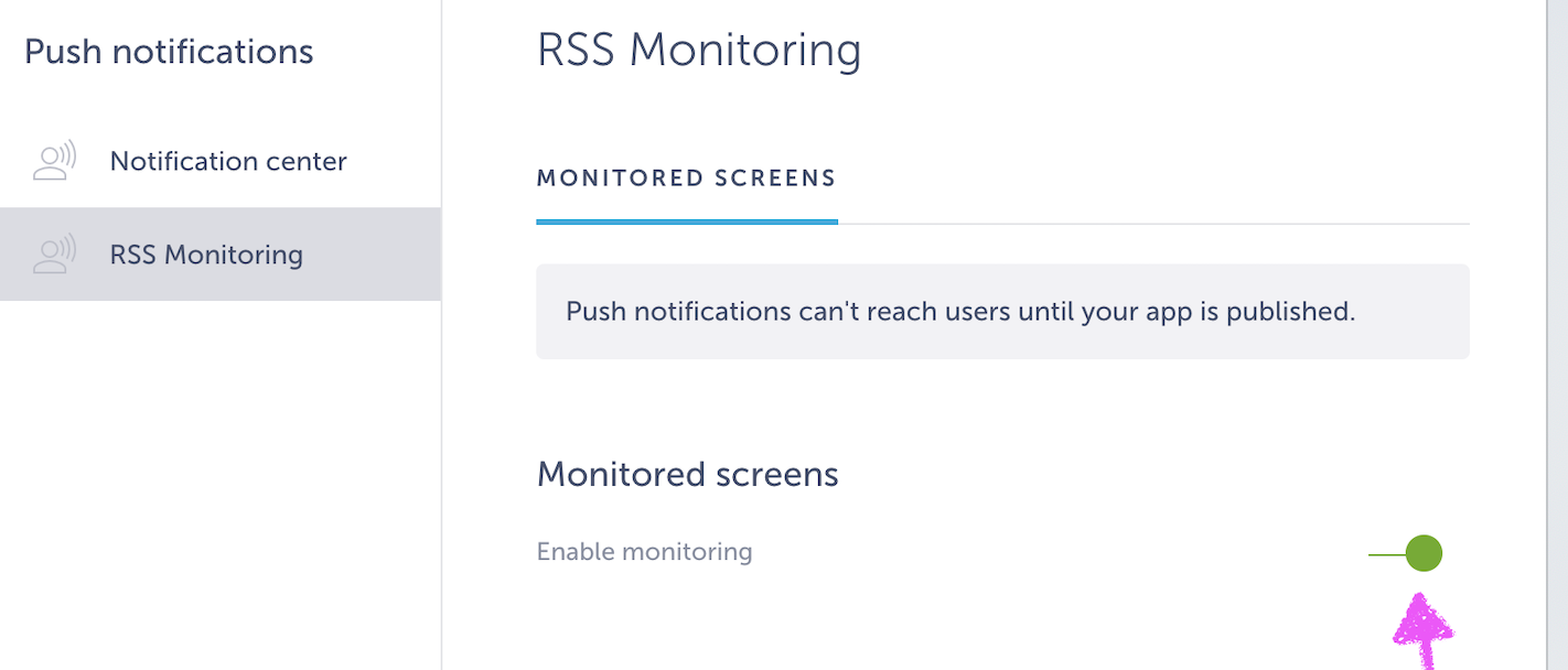 rss monitoring app