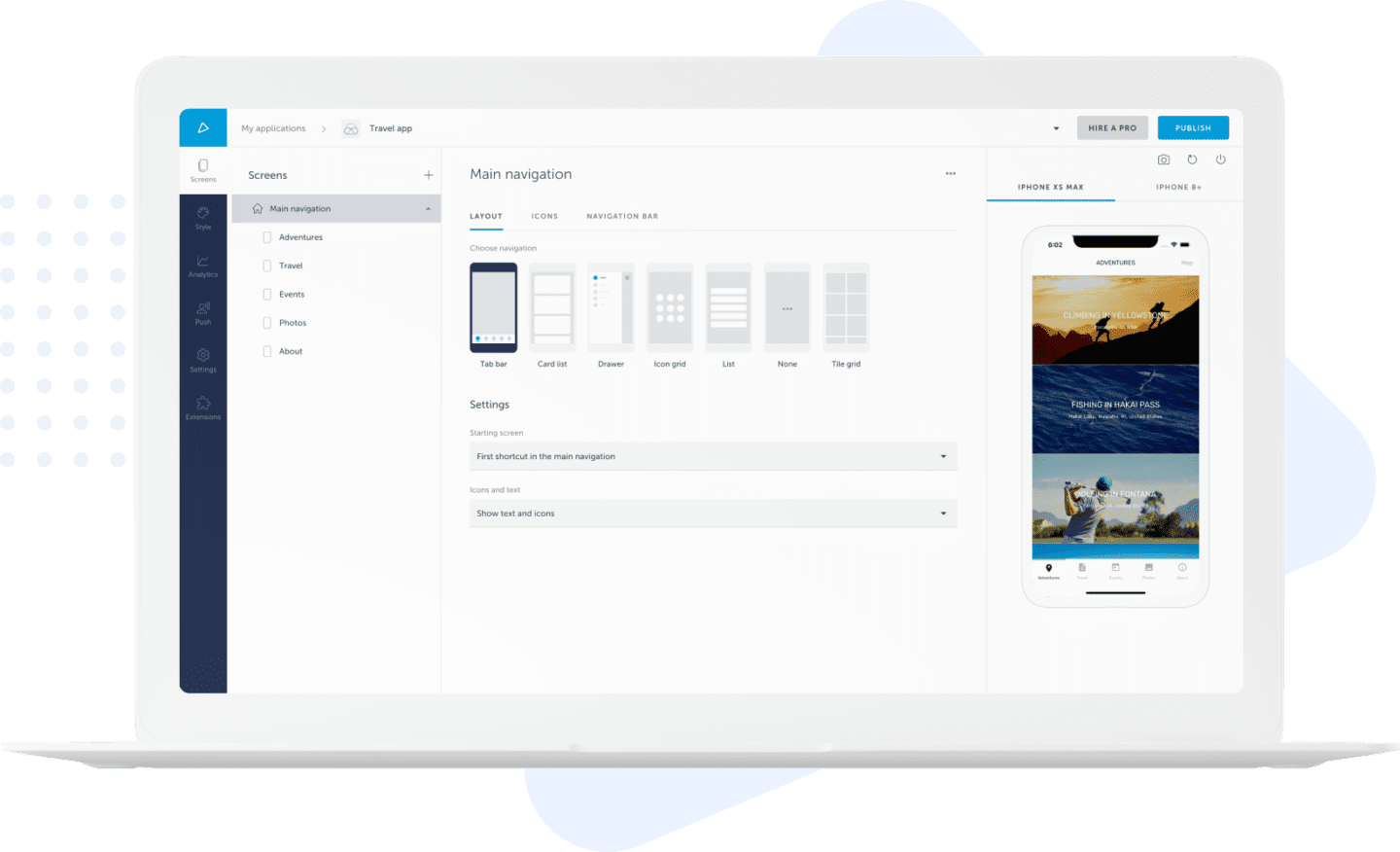 app builder dashboard