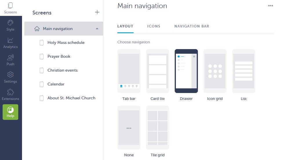 shoutemchurch app builder